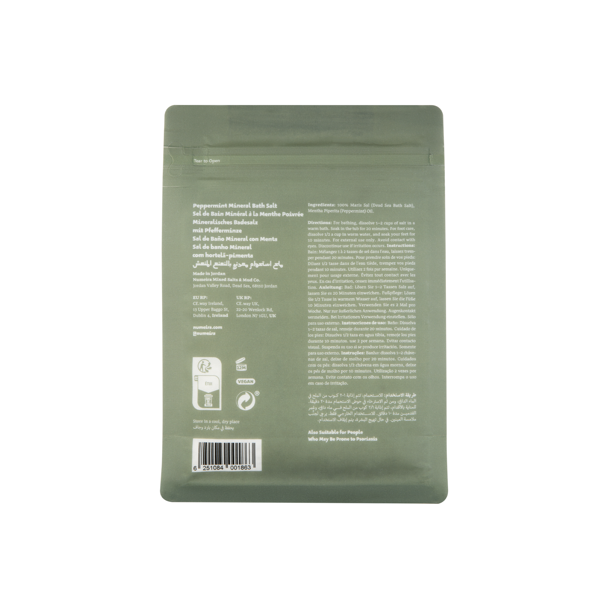 Pfefferminz Totes Meer Badesalz