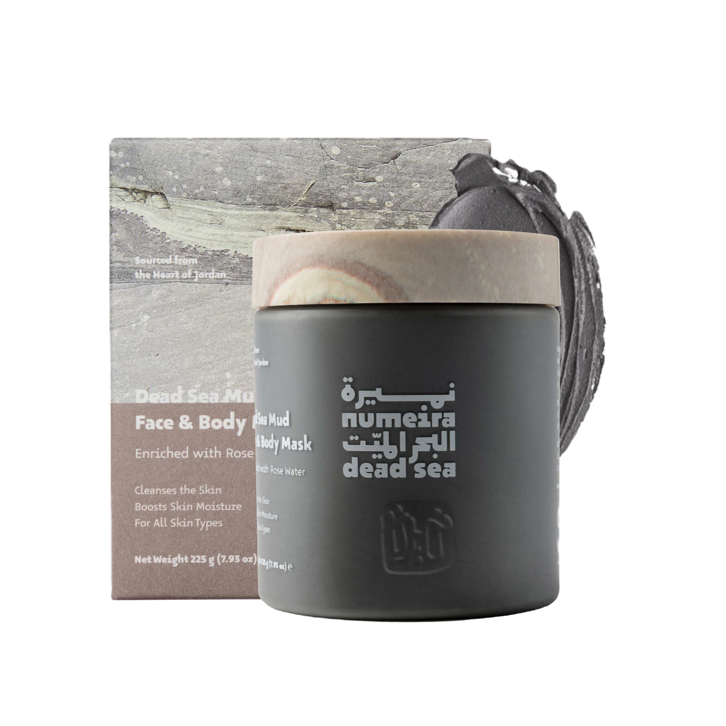 قناع طين البحر الميت للوجه والجسم